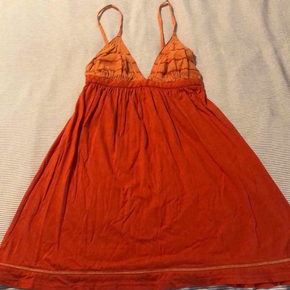 Orange billabong mini dress